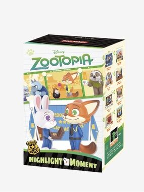 Sealed Full Case, POP MART Disney Zootopia Highlight Moment Mini Scene Sets